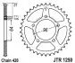 Зірка задня JT SPROCKETS (JTR125048) зображення 1