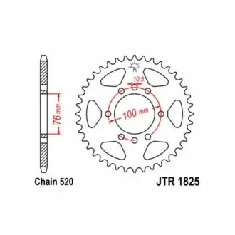 Зірка задня JT SPROCKETS JTR182537