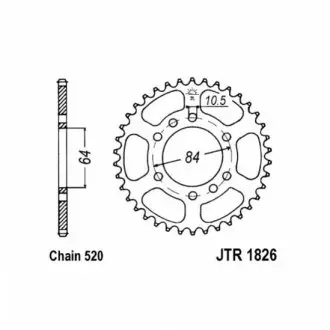 Зірка задня JT SPROCKETS JTR182641
