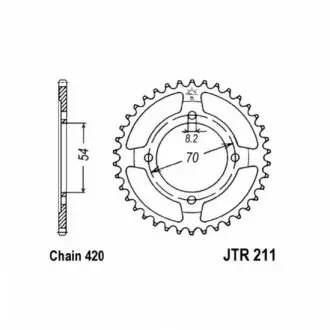 Зірка задня JT SPROCKETS JTR21136