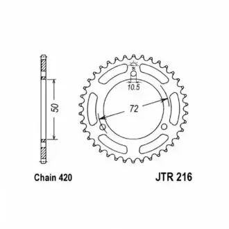 Зірка задня JT SPROCKETS JTR21641