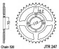 Зірка задня JT SPROCKETS (JTR24736) зображення 2