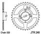 Зірка задня JT SPROCKETS (JTR24844) зображення 2