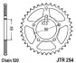 Зірка задня JT SPROCKETS (JTR25450) зображення 2