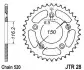 Зірка задня JT SPROCKETS (JTR2842) зображення 2