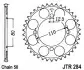 Зірка задня JT SPROCKETS (JTR28448) зображення 2