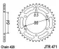 Звезда задняя JT SPROCKETS (JTR47150) изображение 2