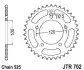 Звезда задняя JT SPROCKETS (JTR70241) изображение 2