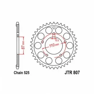 Зірка задня JT SPROCKETS JTR80746