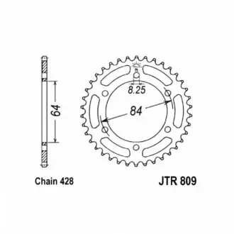 Зірка задня JT SPROCKETS JTR80944
