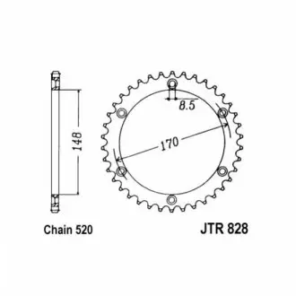 Зірка задня JT SPROCKETS JTR82846