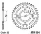 Зірка задня JT SPROCKETS (JTR85438) зображення 2