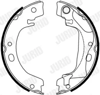 Колодки ручника Toyota Corolla 02- (172x20) Jurid 362631J Купити в Україні