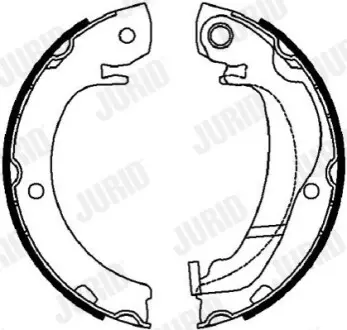JURID CITROEN щоки гальмівні C1, OPEL Agila, SUZUKI Swift, TOYOTA Yaris Jurid 362636J Купити в Україні