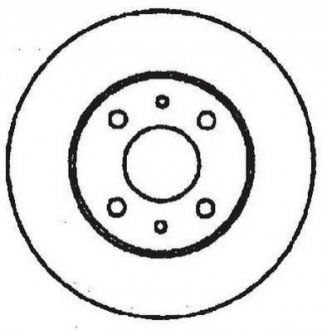 Диск тормозной CROMA/MULTIPLA 251mm /T/ STILO Jurid 561329JC (фото 1)