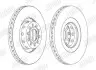 Фото Тормозной диск передний Audi A6, S6, A8, S8 quattro / VW Phaeton4motion Jurid (562175JC1) изображение 2
