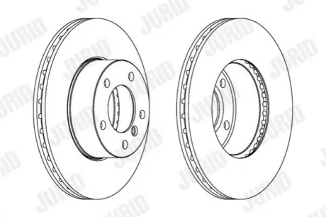 Диск гальмівний (передній) BMW 3 (E90-93) 04-13 (300x24) (з покриттям) PowerDisc Jurid 562342JC Купити в Україні