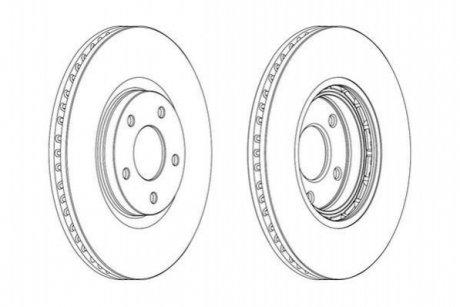 Тормозной диск Jurid 562465JC