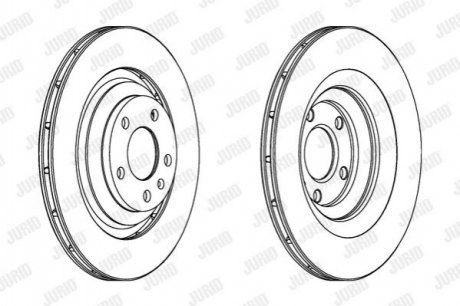 Тормозной диск Jurid 562512JC (фото 1)