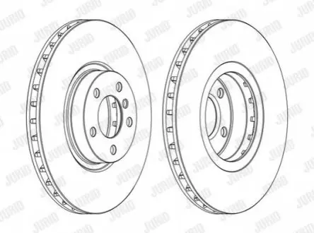 Диск гальмівний (передній) BMW X5 (E70/F15/F85)/X6 (E71/E72/F16/F86) 07- (348x29.9) M57/N52/N55/N57 Jurid 562520JC1 Купити в Україні