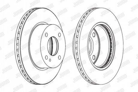 Гальмівний диск Jurid 562539JC