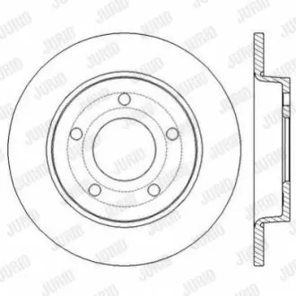 Диск гальмівний (задній) Mazda 3 1.3-2.2 MZR 04-14 (264.8x11) Jurid 562560JC