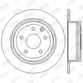 Диск гальмівний (задній) Nissan Juke 10-19/Qashqai 06-13/Teana 03-13 (291.8x9) (повний) Jurid 562576JC