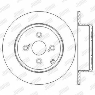 Гальмівний диск Jurid 562600JC (фото 1)