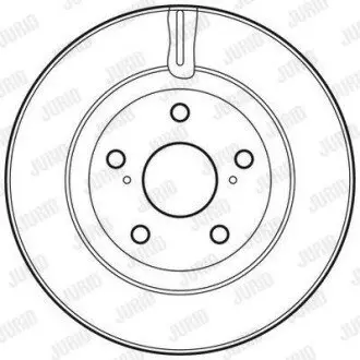 Диск гальмівний (передній) Toyota Auris 10-/Rav4 2.0-2.2 06- (296x28) Jurid 562621JC Купити в Україні