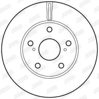 Диск гальмівний (передній) Toyota Auris 07-13/ Corolla 06- (272.8x26) Jurid 562623JC Купити в Україні