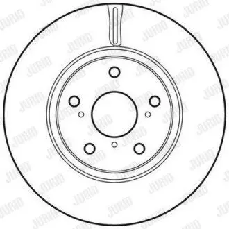 Диск гальмівний (передній) Toyota Auris 06-15/Avensis 08-18 (295x26) (з покриттям) (вентильований) Jurid 562649JC Купити в Україні