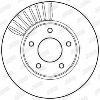 Диск гальмівний Jurid 562675JC (фото 1)