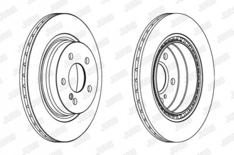 Тормозной диск Jurid 562680JC (фото 1)