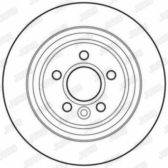 Тормозной диск - (13576781, 30769059, 569335) Jurid 562741JC (фото 1)