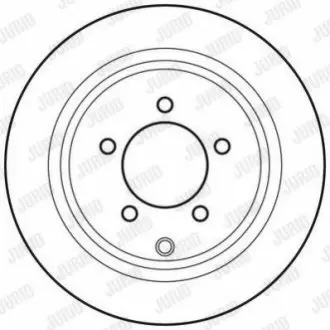 Диск гальмівний (задній) Mitsubishi Outlander 06-/Jeep Compass 06-/Patriot 07-17 (302.3x10) Jurid 562756JC