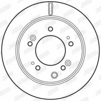 Диск гальмівний (задній) KIA Sorento I 2.5 CRDi/3.3-3.5 V6 02-11 (314.7x20) Jurid 562773JC
