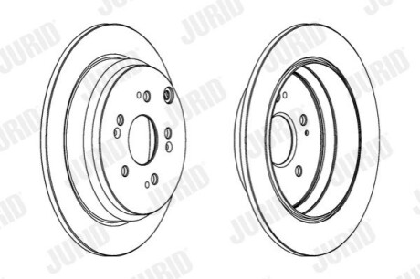 Гальмівний диск Jurid 562884JC (фото 1)