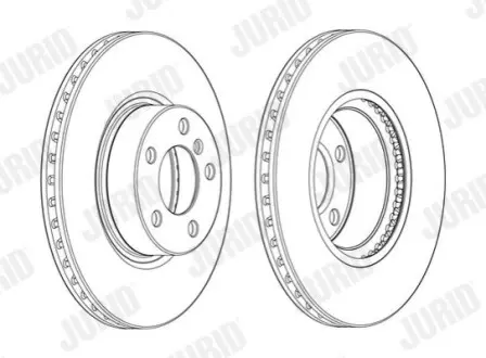 Диск гальмівний (передній) BMW X3 (F25)/X4 (F26) 10- (328x28) B47/N20/N47/N57 Jurid 562891JC1 Купити в Україні