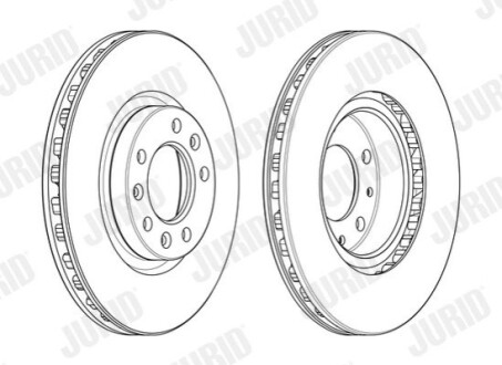 Гальмівний диск Jurid 562991JC1