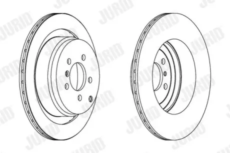 Диск гальмівний (задній) Land Rover Range Rover 02-12 (354x20) Jurid 563023JC1