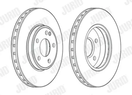 Диск тормозной MERCEDES Jurid 563114JC