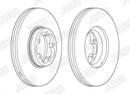 JURID FORD Диск тормозной передн..Transit 13- Jurid 563122J-1 Купить в Украине