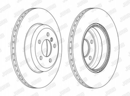 Гальмівний диск задній BMW 3-Series, 4-Series Jurid 563134JC (фото 1)