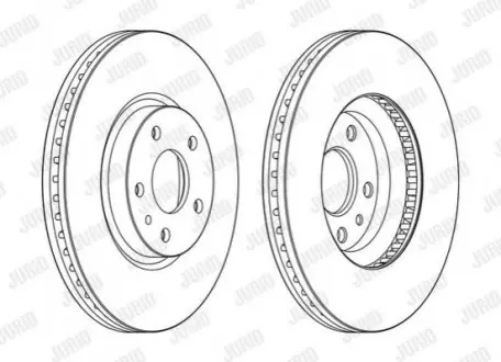 Диск тормозной MONDEO IV Jurid 563154JC