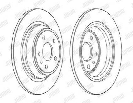 Диск тормозной MONDEO IV tyі Jurid 563155JC (фото 1)