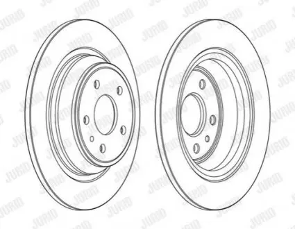 Диск тормозной MONDEO IV tyі Jurid 563155JC