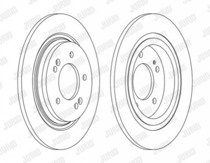 Диск тормозной HY/KIA tyі Jurid 563182JC (фото 1)