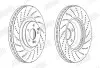 Тормозной диск передний Mercedes C-Class (W204, W205), E-Class (W212, C207), S-Class (W221, C216) Jurid (563186JC1) изображение 2