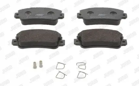 Фото Колодки гальмівні (передні) Fiat Panda/Regata/Seat Ibiza/Terra 81-04 (Bosch) Jurid (571297J) зображення 1