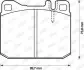 Колодки гальмівні (передні) MB S-class (W116)/123 (S123)/SL (R107/C107) 71-85 571372J
